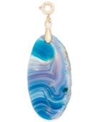 Inc International Concepts Gold-tone Blue Agate Stone Charm, Only At Macy's