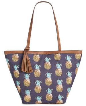 Style & Co. Printed Canvas Tote, Created For Macy's