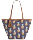 Style & Co. Printed Canvas Tote, Created For Macy's
