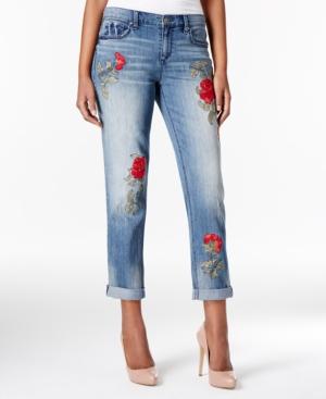 Vintage America Embroidered Boyfriend Jeans