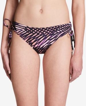 Calvin Klein Printed Side-tie Bikini Bottoms Women's Swimsuit