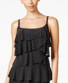 Miraclesuit Pin Point Tiered Tankini Top Women's Swimsuit