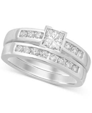 Diamond Princess-cut Bridal Set (9/10 Ct. T.w.) In 14k White Gold