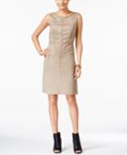 Jax Faux-suede Studded Sheath Dress