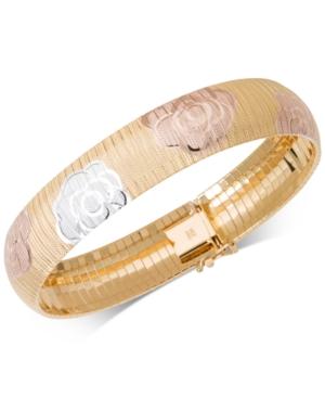 Giani Bernini Tri-color Rosette Bracelet, Created For Macy's