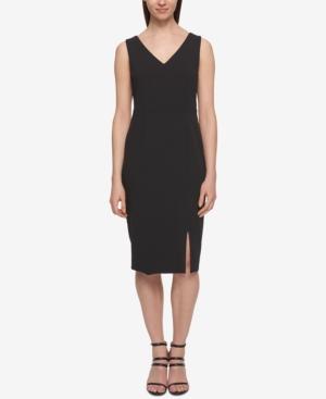 Dkny Compression Ladder-back Sheath Dress