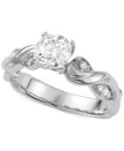 Diamond Twist Engagement Ring (1-1/10 Ct. T.w.) In 14k White Gold