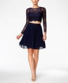 Xscape 2-pc. Lace Illusion A-line Dress