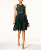 Adrianna Papell Lace Flare Dress