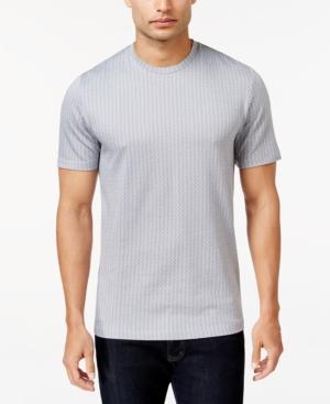 Alfani Men's Mercerized Textured Cotton Crew Neck T-shirt, Only At Macy's