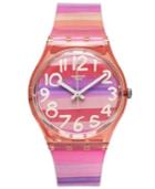 Swatch Watch, Unisex Swiss Astilbe Multi-color Plastic Strap 34mm Gp140