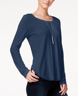 Chelsea Sky Keyhole-back High-low Top, Only At Macy's