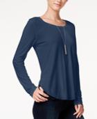Chelsea Sky Keyhole-back High-low Top, Only At Macy's