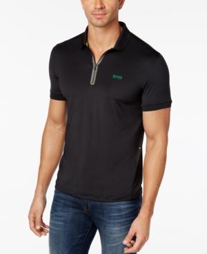 Hugo Men's Pavotach Zipper Cotton Polo