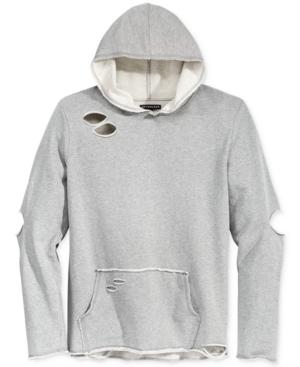 Jaywalker Men's Raw-edge Destructed Hoodie, Only At Macy's