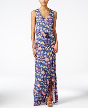Lucky Brand Batik Floral-print Maxi Dress
