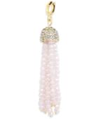 M. Haskell For Inc Gold-tone Blush Beaded And Pave Clip-on Pendant, Only At Macy's