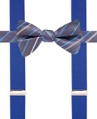 Alfani Spectrum Bexley Stripe Pre-tied Bow Tie & Suspender, Only At Macy's