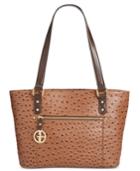 Giani Bernini Ostrich-embossed Tote, Only At Macy's