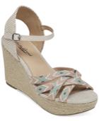 Lucky Brand Women's Mahima Friendship Bracelet Platform Wedge Sandals Women's Shoes