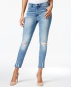 Buffalo David Bitton Embellished Ripped Ankle Jeans