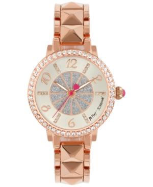 Betsey Johnson Women's Rose Gold-tone Bracelet Watch 35mm Bj00617-03