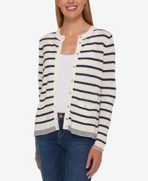 Tommy Hilfiger Striped Cardigan, Created For Macy's