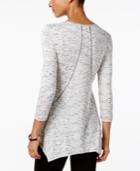 Style & Co. Space-dyed Handkerchief-hem Top, Only At Macy's