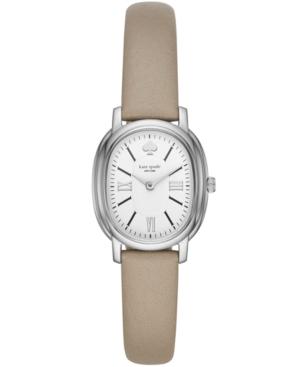 Kate Spade New York Women's Staten Gray Leather Strap Watch 25x33mm