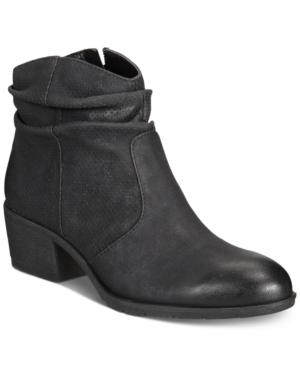 White Mountain Uptown Block-heel Slip-on Ankle Booties, Created For Macy's Women's Shoes
