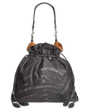 Patricia Nash Shredded Washed Leather Cafarelli Crossbody Hobo