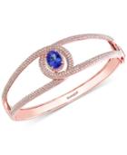 Effy Tanzanite (1-3/4 Ct. T.w.) And Diamond (2 Ct. T.w.) Bangle In 14k Rose Gold