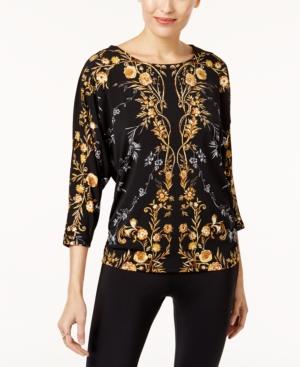 Jm Collection Studded Dolman-sleeve Top, Created For Macy's