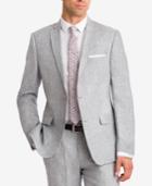 Bar Iii Light Gray Chambray Slim-fit Jacket, Created For Macy's