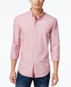 Hugo Boss Green Men's Baldsar Dobby Weave Long-sleeve Shirt