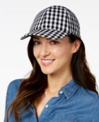 Inc International Concepts Gingham Bow-back Baseball Cap, Created For Macy's