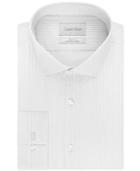 Calvin Klein Platinum Slim-fit Silver Stripe Dress Shirt