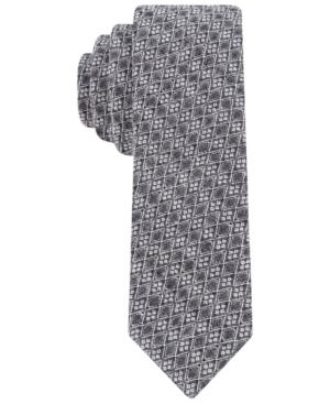 Calvin Klein Denim Diamond Skinny Tie