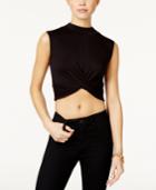 Shift Juniors' Knot-front Crop Top, Only At Macy's