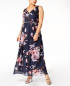 Sl Fashions Plus Size Embellished Maxi Dress