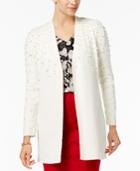 Alfani Embellished Open-front Cardigan, Created For Macy's