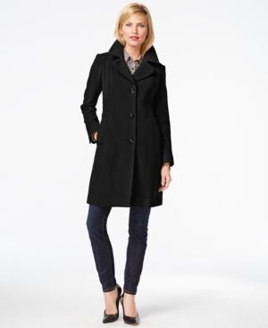 Anne Klein Petite Wool-cashmere Walker Coat