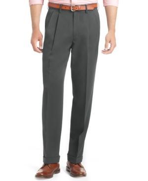 Izod Big And Tall Pleated Traveler Dress Pants
