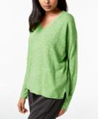 Eileen Fisher Organic Linen Cotton Vented-hem Sweater, Regular & Petite