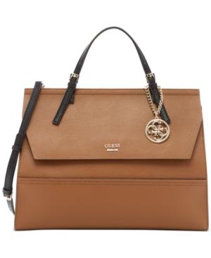 Guess Huntley Top-handle Flap-front Satchel