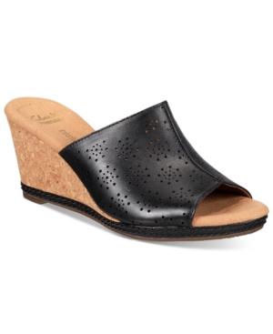 Clarks Collections Women's Helio Corridor Wedge Sandals Women's Shoes