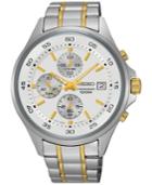 Seiko Men's Chronograph Special Value Two-tone Stainless Steel Bracelet Watch 43mm Sks479