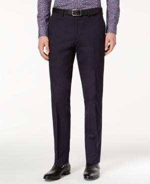 Bar Iii Men's Slim-fit Navy Stretch Pants, Only At Macy's