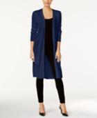 Joseph A Open-front Duster Cardigan