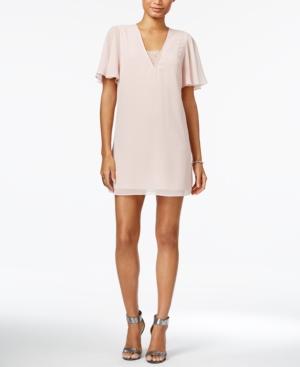 Bcbgeneration Lace Chiffon Shift Dress